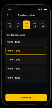 Escolha de horário