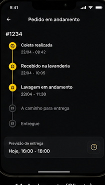 Lavagem concluída